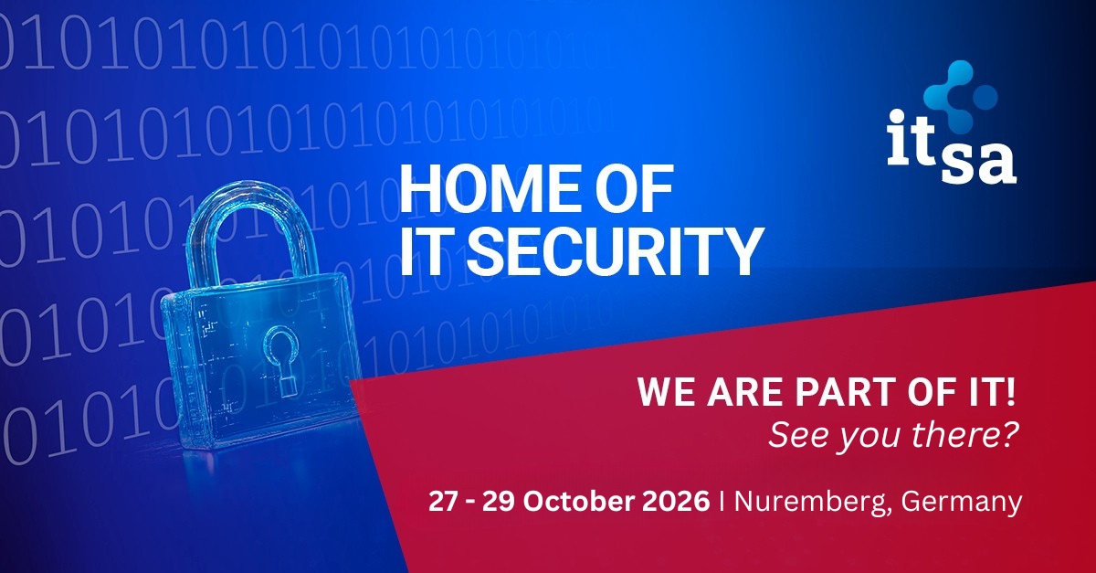 it-sa 2026 - we are part of it! Banner it-sa 2026 - Home of IT Security